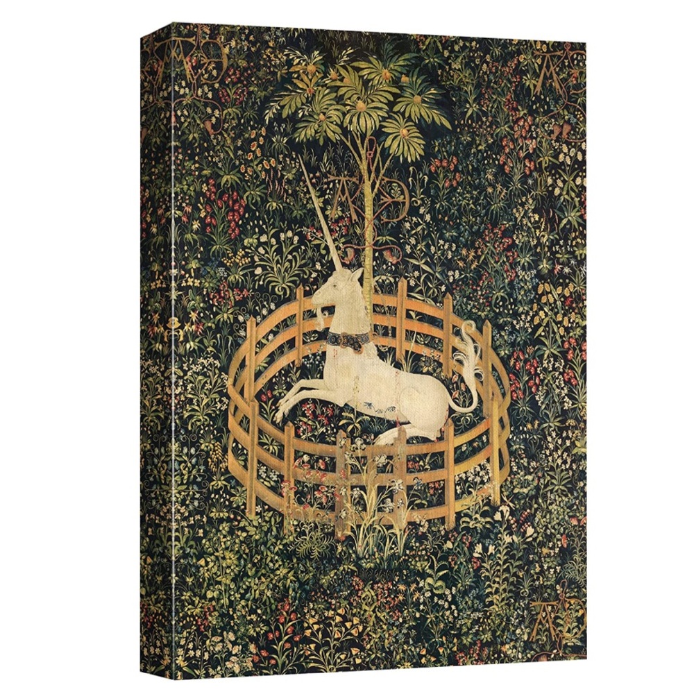 The Unicorn In Captivity Gallery Wrapped Canvas Wall Art